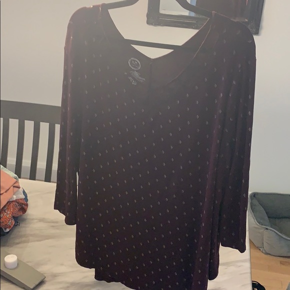 Maurices 24/7 comfort wear 3/4 blouse/tshirt - Picture 2 of 4